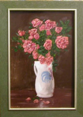 Roses
Oil on board
