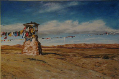 Shrine, Tibet
Oil on canvas 80X120
