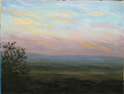 Twilight, Tuscany
Oil on canvas
